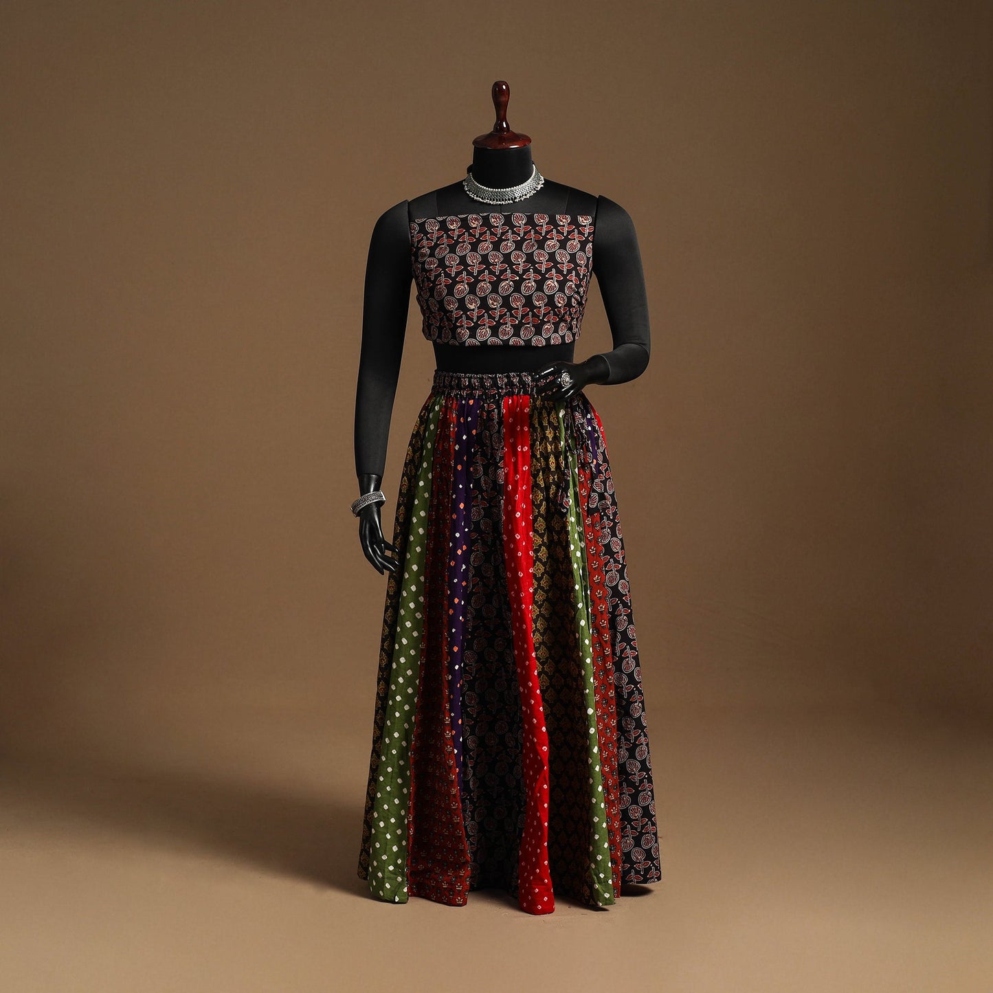 Multicolor - navratri garba cotton chaniya choli set 21