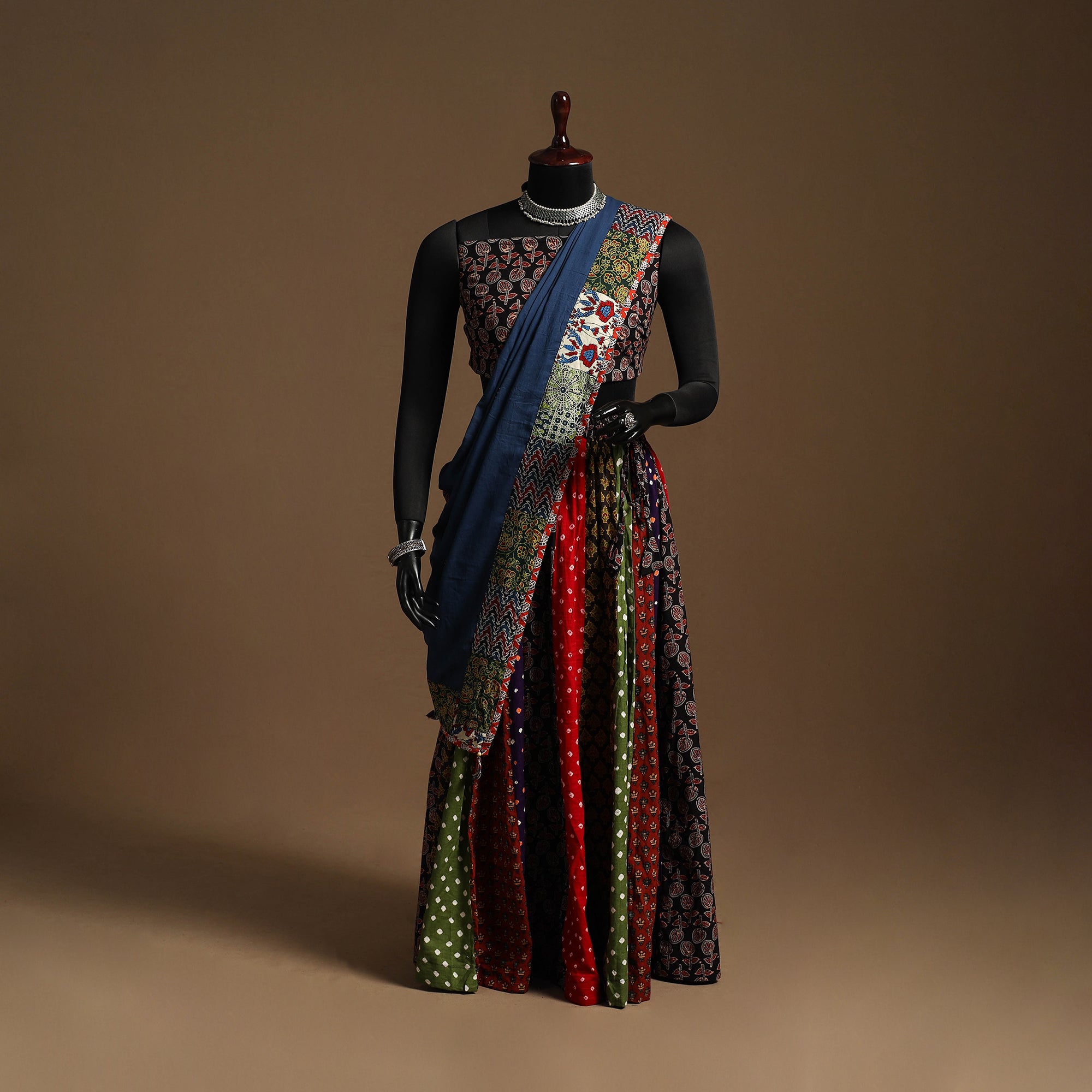 Multicolor - navratri garba cotton chaniya choli set 21