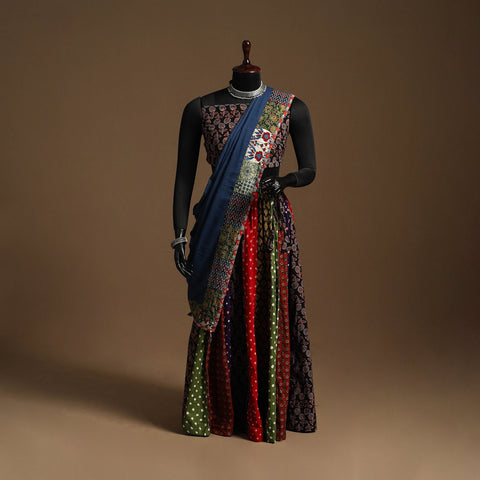 Multicolor - navratri garba cotton chaniya choli set 21