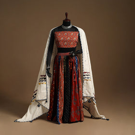 Multicolor - navratri garba cotton chaniya choli set 22