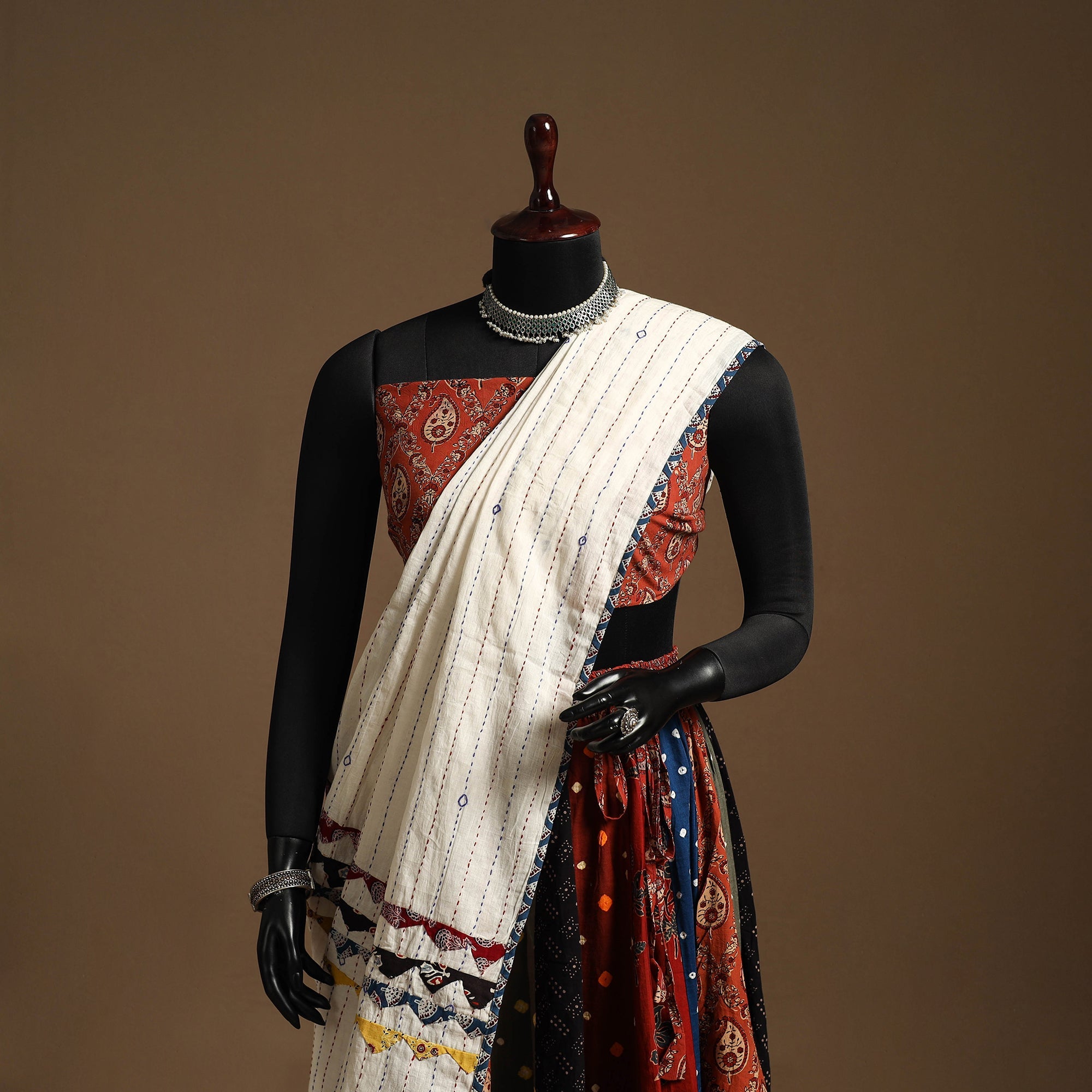 Multicolor - navratri garba cotton chaniya choli set 22