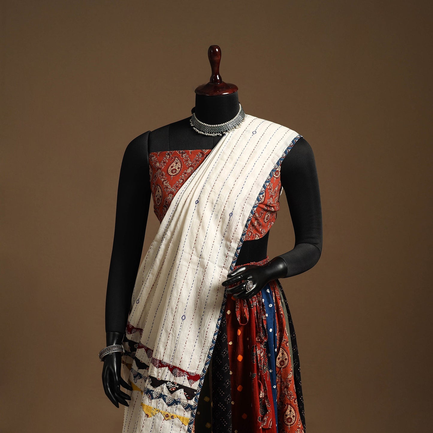 Multicolor - navratri garba cotton chaniya choli set 22