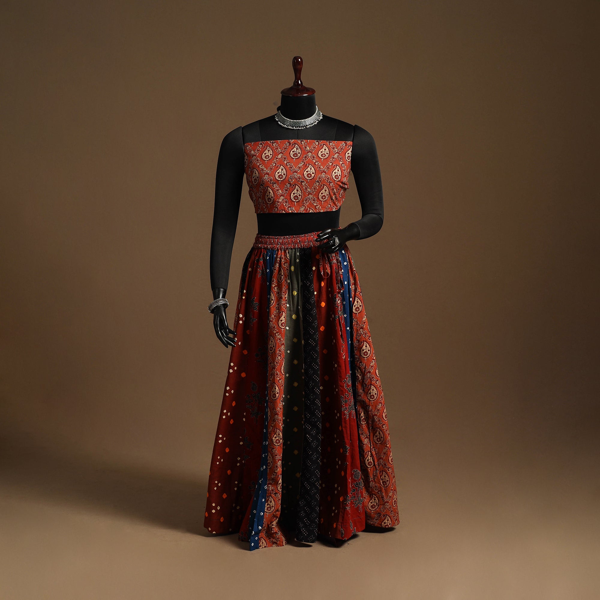 Multicolor - navratri garba cotton chaniya choli set 22