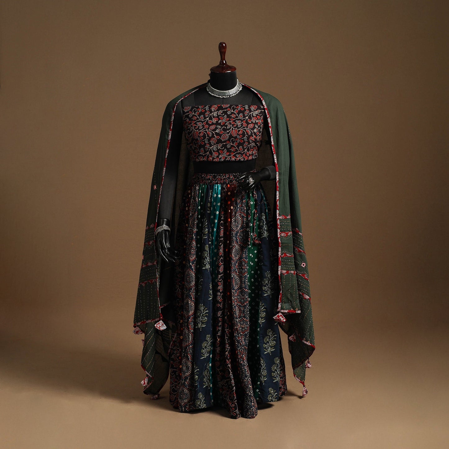 Multicolor - navratri garba cotton chaniya choli set 24