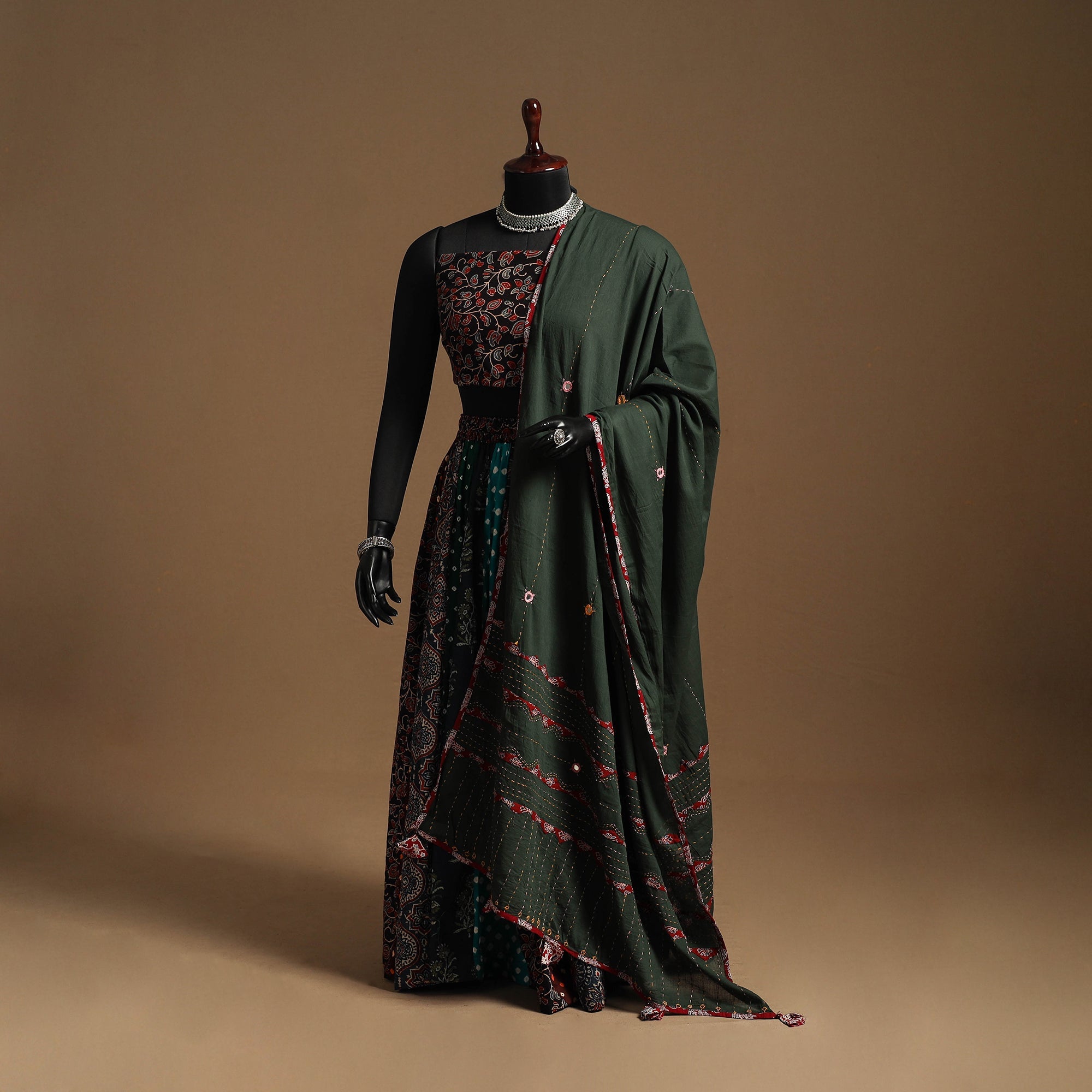 Multicolor - navratri garba cotton chaniya choli set 24