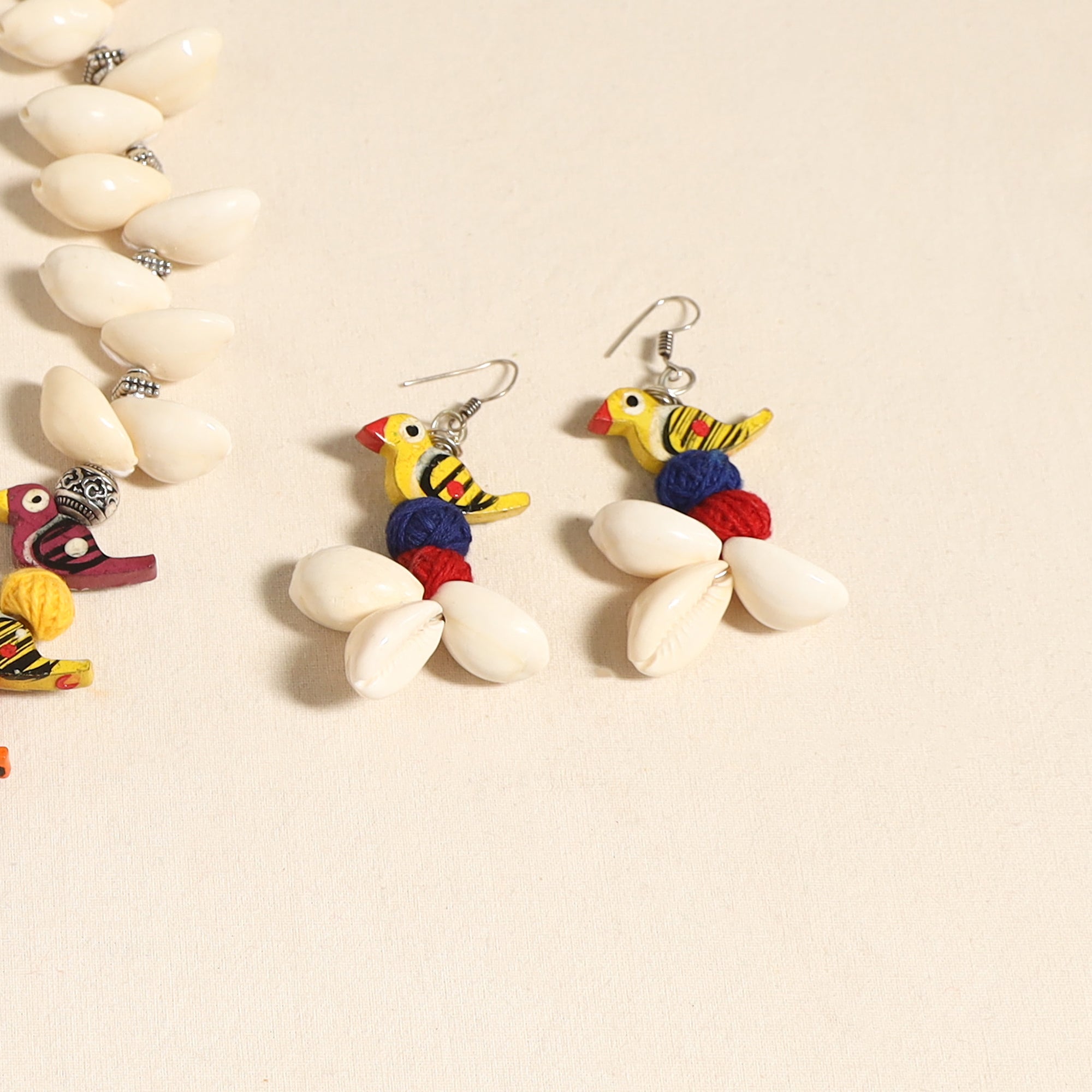 Multicolor - navratri special! German silver shell & thread