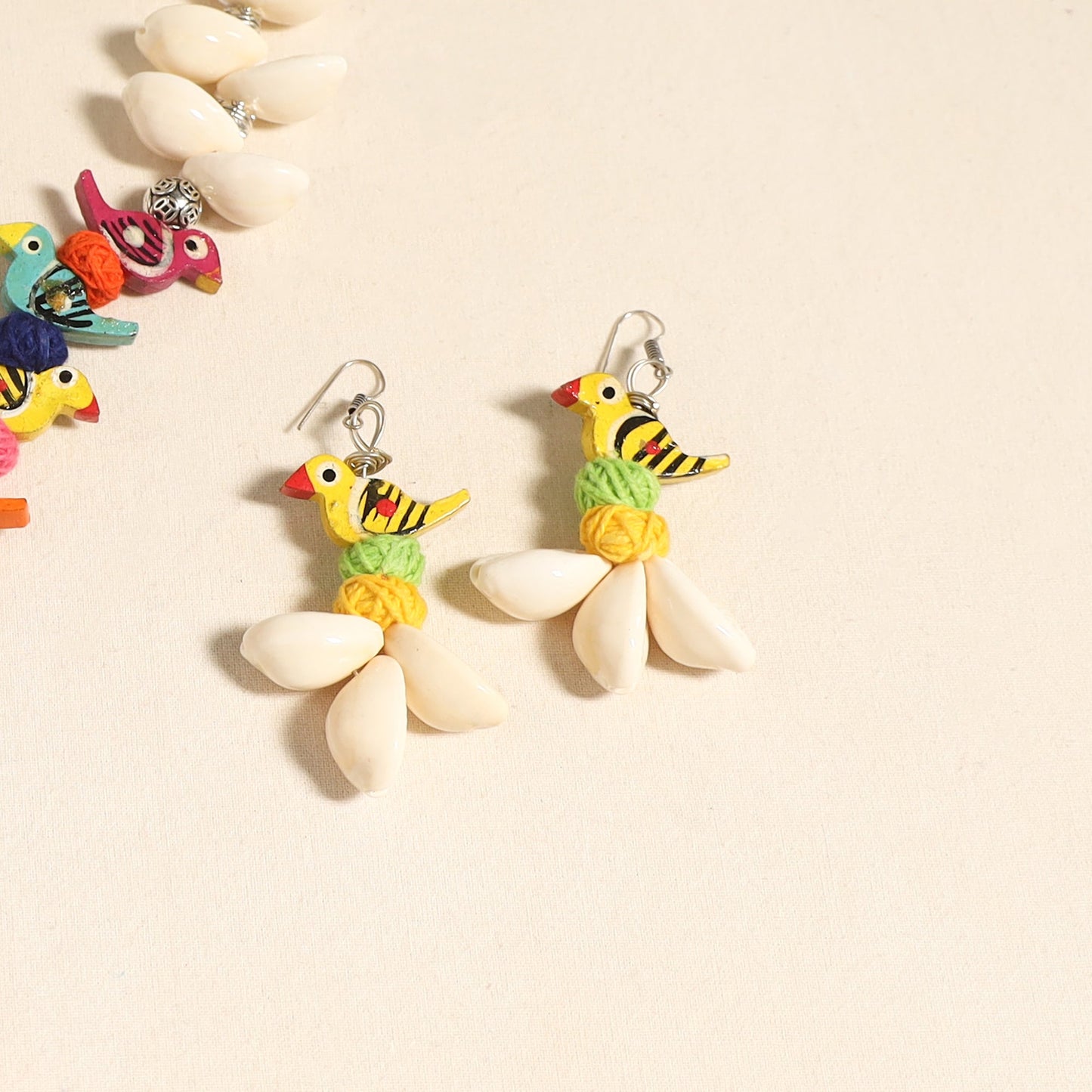 Multicolor - navratri special! German silver shell & thread