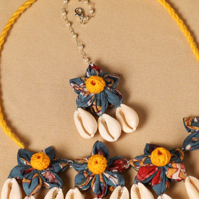 Handmade Fabart Floral Jewellery Set