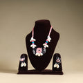 Handmade Shell Work Fabart Necklace Set 02