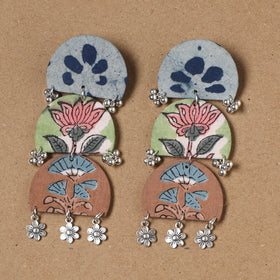 Nayra ghungroo work fabart handmade earrings - handcrafted