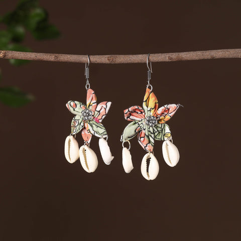 Multicolor - noor fabart phool kali shell earrings