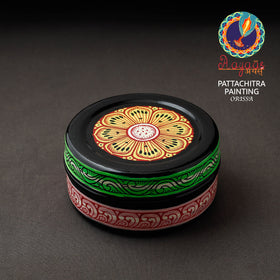 Odisha Pattachitra Multicolor Handpainted Stainless Steel Container