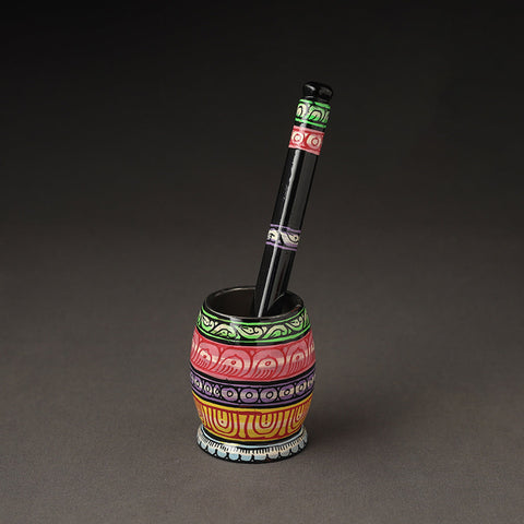  Odisha Pattachitra Painting Stainless Steel Toral Khalbatta Dholak 