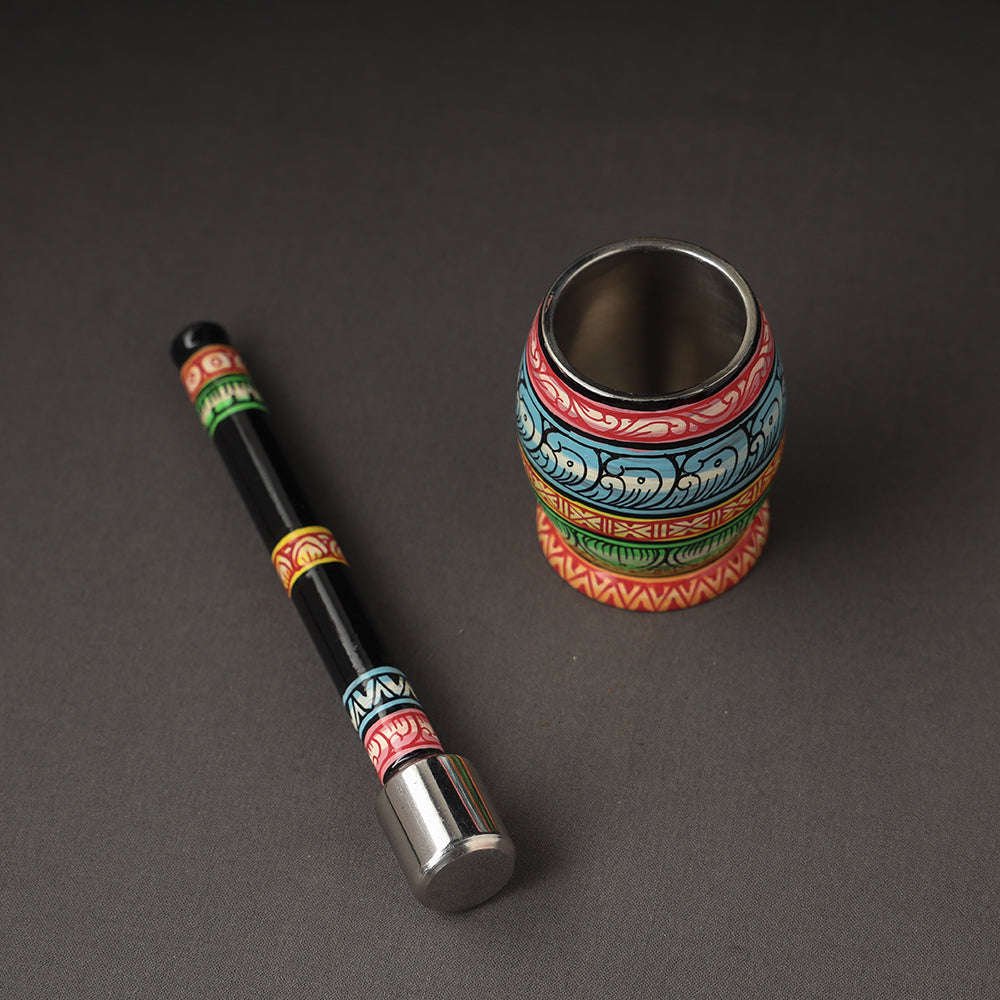  Odisha Pattachitra Painting Stainless Steel Toral Khalbatta Dholak 