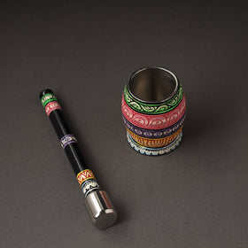  Odisha Pattachitra Painting Stainless Steel Toral Khalbatta Dholak 