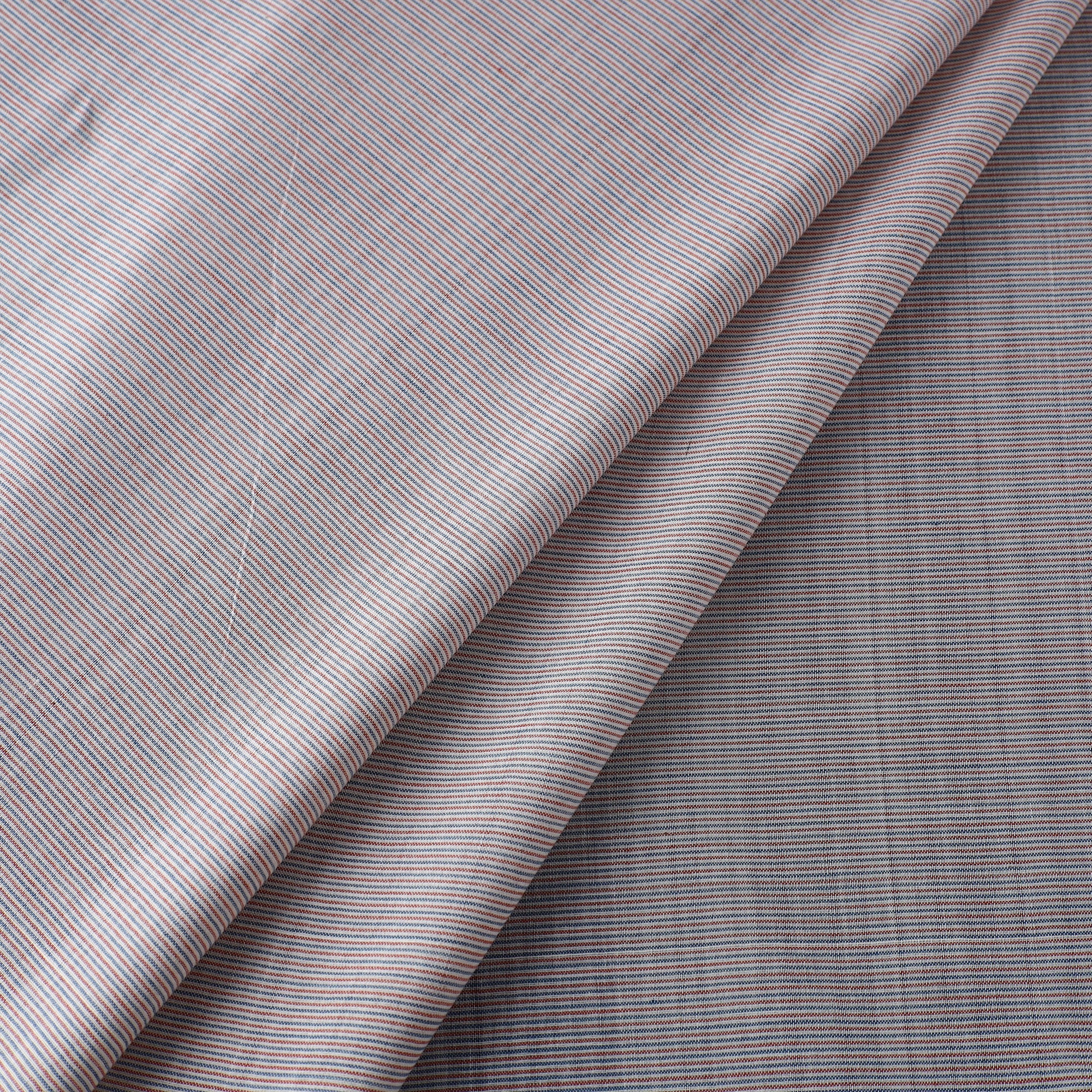  Multicolor Organic Cotton Indigo Madder Handloom Fabric