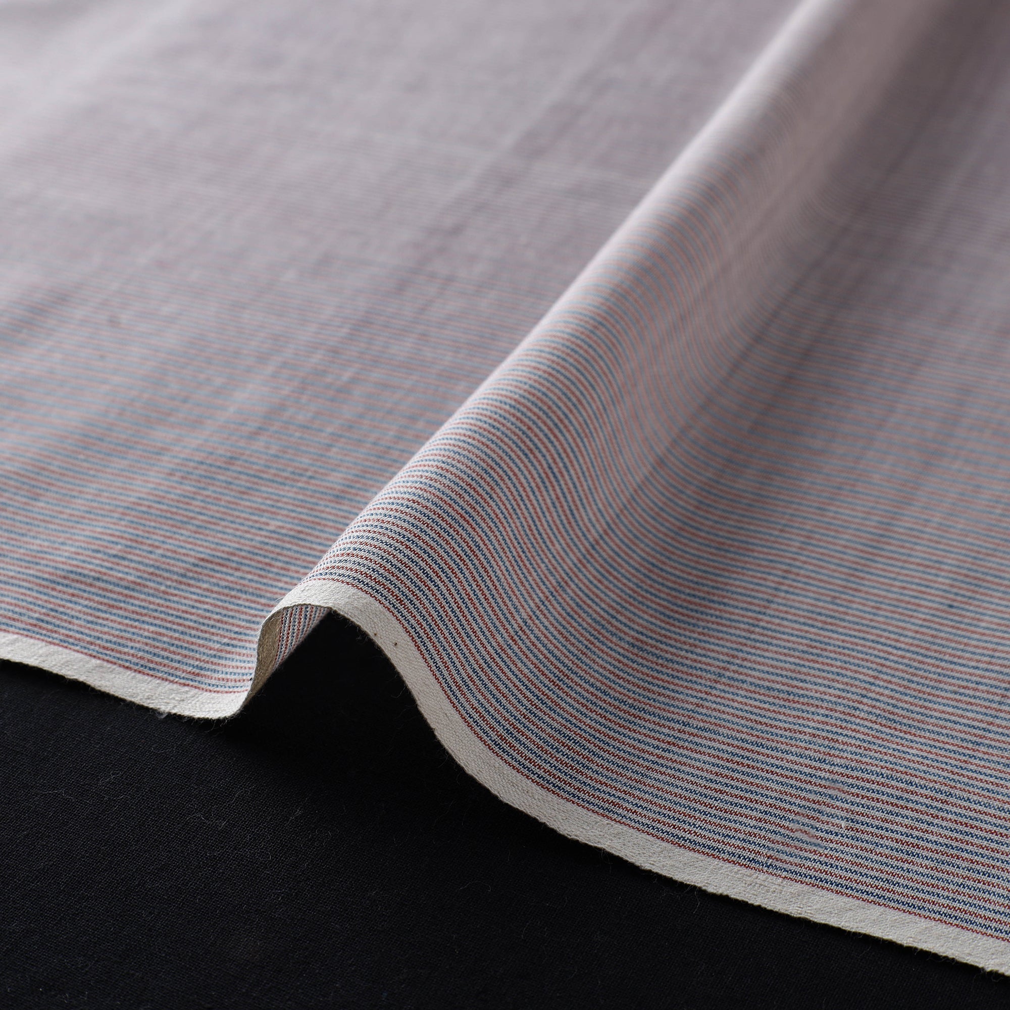  Multicolor Organic Cotton Indigo Madder Handloom Fabric