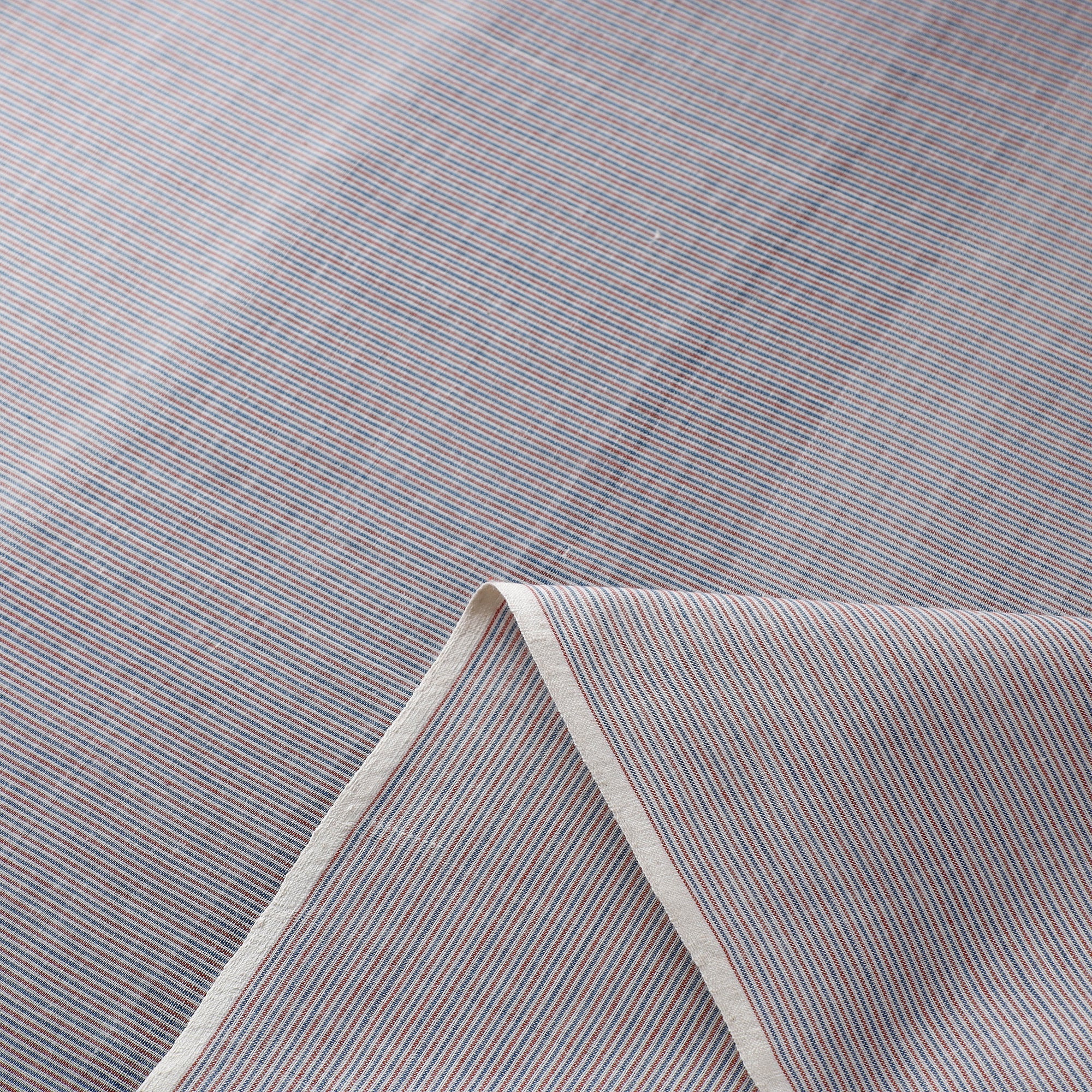  Multicolor Organic Cotton Indigo Madder Handloom Fabric