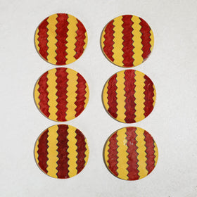  Original Blue Pottery Ceramic Coasters (Set of 6) 18 