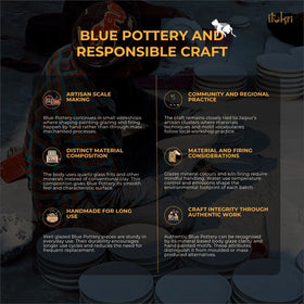 Multicolor - original blue pottery ceramic decorative