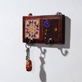  Original Blue Pottery Ceramic Tile Wall Hook Hanger (2 Peg) 