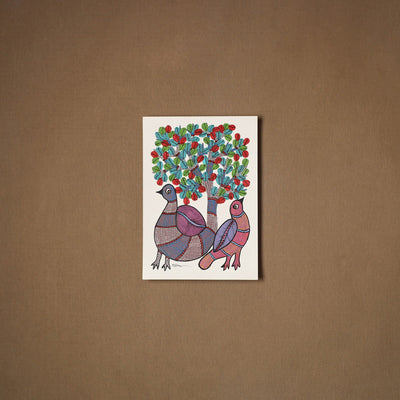 Multicolor - original folk art gond painting by choti tekam