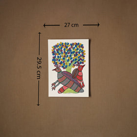 Multicolor - original folk art gond painting by choti tekam