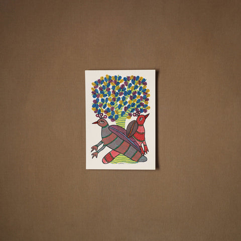 Multicolor - original folk art gond painting by choti tekam