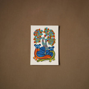 Multicolor - original folk art gond painting by choti tekam