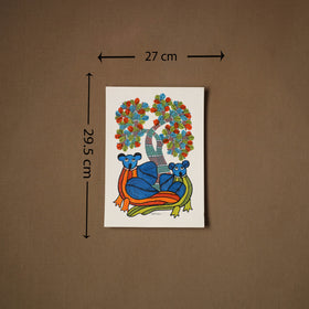 Multicolor - original folk art gond painting by choti tekam