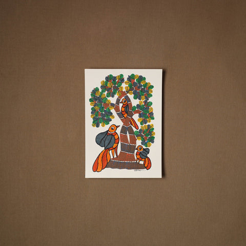 Multicolor - original folk art gond painting by choti tekam