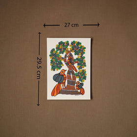 Multicolor - original folk art gond painting by choti tekam