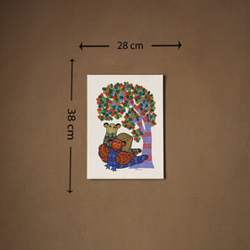 Multicolor - original folk art gond painting by choti tekam