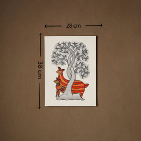 Multicolor - original folk art gond painting by choti tekam