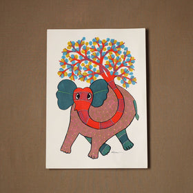 Multicolor - original folk art gond painting by choti tekam