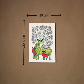 Multicolor - original folk art gond painting by choti tekam