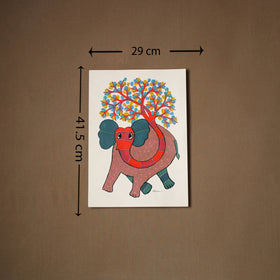 Multicolor - original folk art gond painting by choti tekam