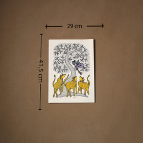 Multicolor - original folk art gond painting by choti tekam