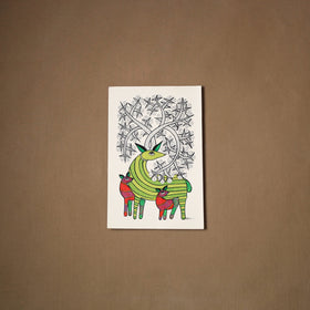 Multicolor - original folk art gond painting by choti tekam
