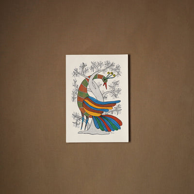 Multicolor - original folk art gond painting by choti tekam