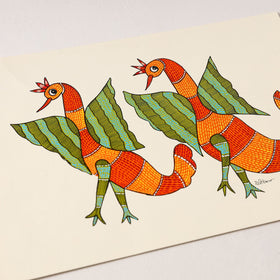  Original Gond Folk Art Painting by Choti Tekam 