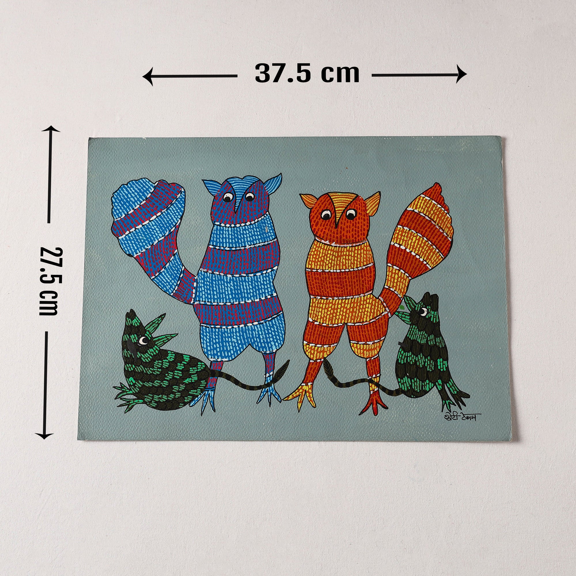  Original Gond Folk Art Painting by Choti Tekam 