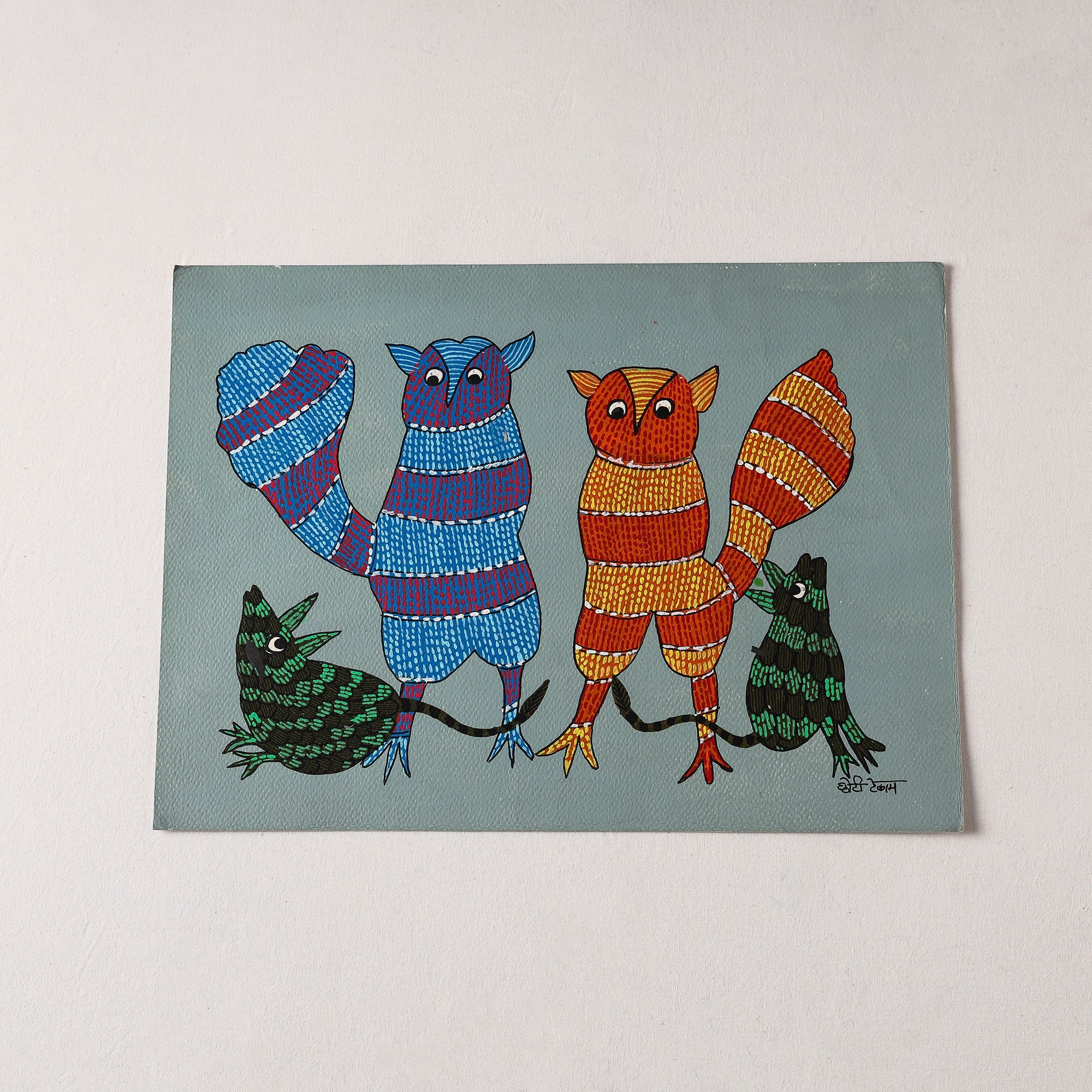  Original Gond Folk Art Painting by Choti Tekam 