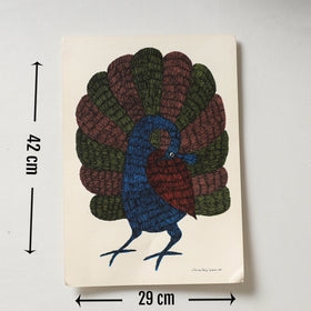  Original Gond Folk Art Painting by Gariba Singh Tekam 