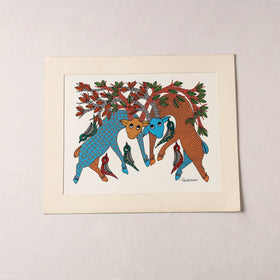  Original Gond Folk Art Painting by Godi Chitrakar 