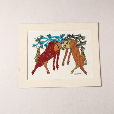  Original Gond Folk Art Painting by Godi Chitrakar 
