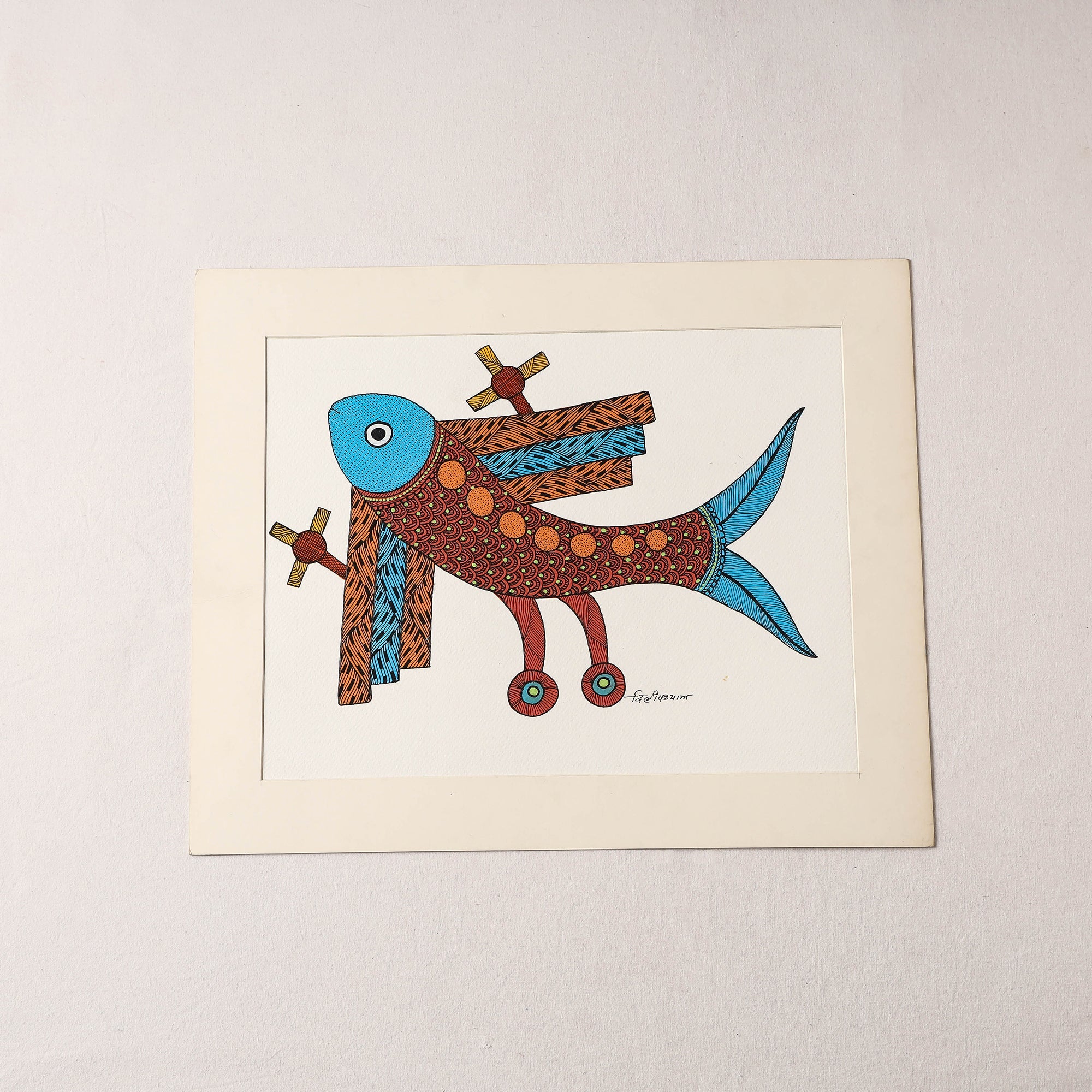  Original Gond Folk Art Painting by Godi Chitrakar 
