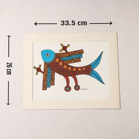  Original Gond Folk Art Painting by Godi Chitrakar 