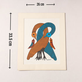  Original Gond Folk Art Painting by Godi Chitrakar 