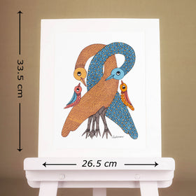  Original Gond Folk Art Painting by Godi Chitrakar 